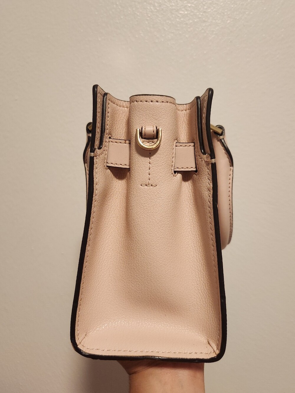 Michael Kors Blush Pink Signature Logo Satchel with Gold Hardware-used 2 Weeks - Picture 2 of 5
